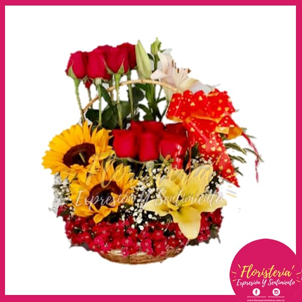 floristeria-expresion-16.jpg Canasta Semi Exotica Mediana - Imagen 1