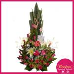 Ramo en Caracol con Rosas Fucsias