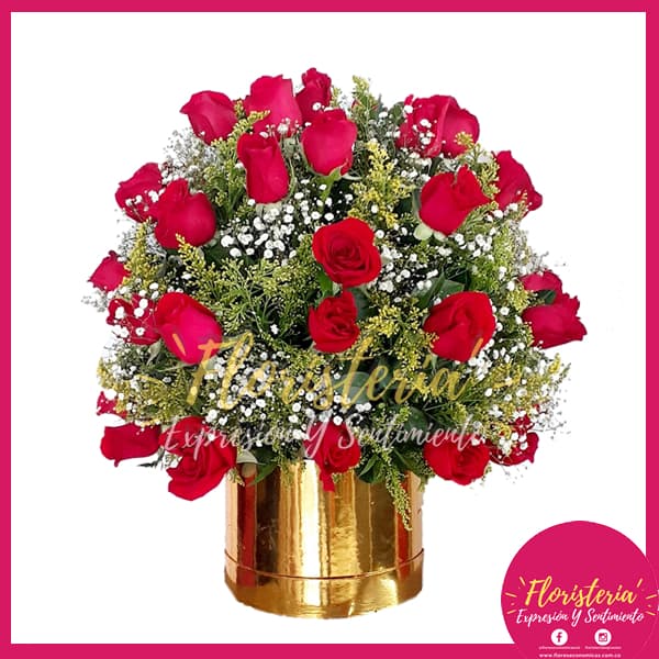 new2023-1.jpg Caja redonda en rosas - Imagen 1