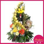 Ramo Frutal con Vino y Chocolates