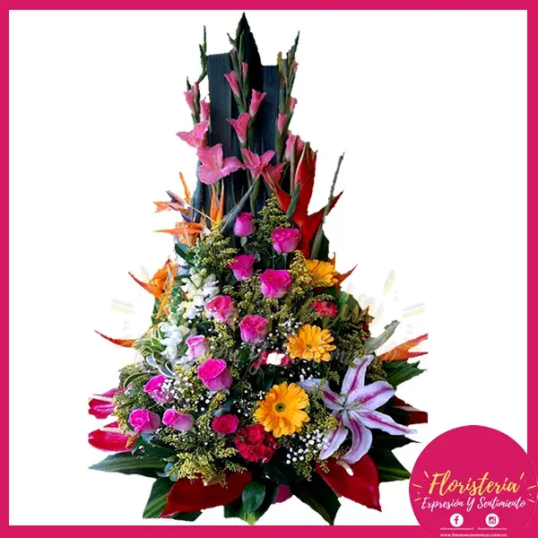 caja-flores-chocolates-09-17 Ramo Tradicional en Rosas y Flores #18 - Imagen 1