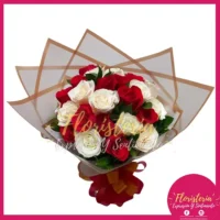 Bouquet en Papel Coreano | Girasol y Rosas B05