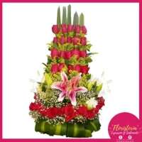 Arreglo Floral Diseño en Rosas Rojas