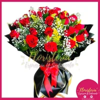 Bouquet Reversible Rosas Papel Coreano #219