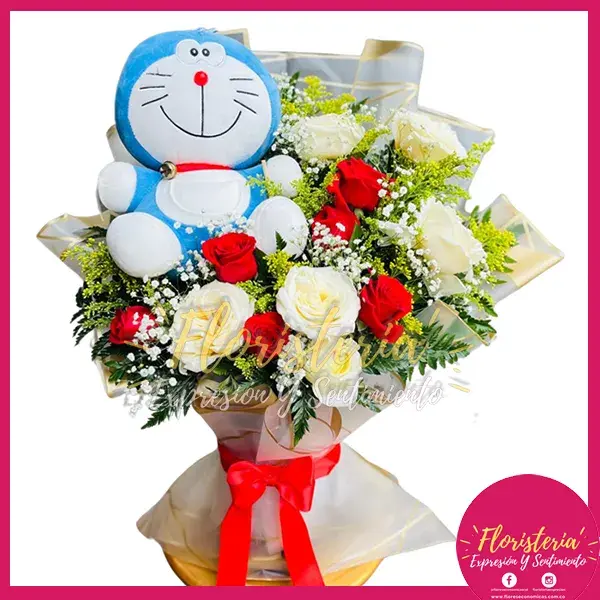 revercible-expresion-floristeria-2025-7 Bouquet Reversible Rosas Papel Coreano #220 - Imagen 1
