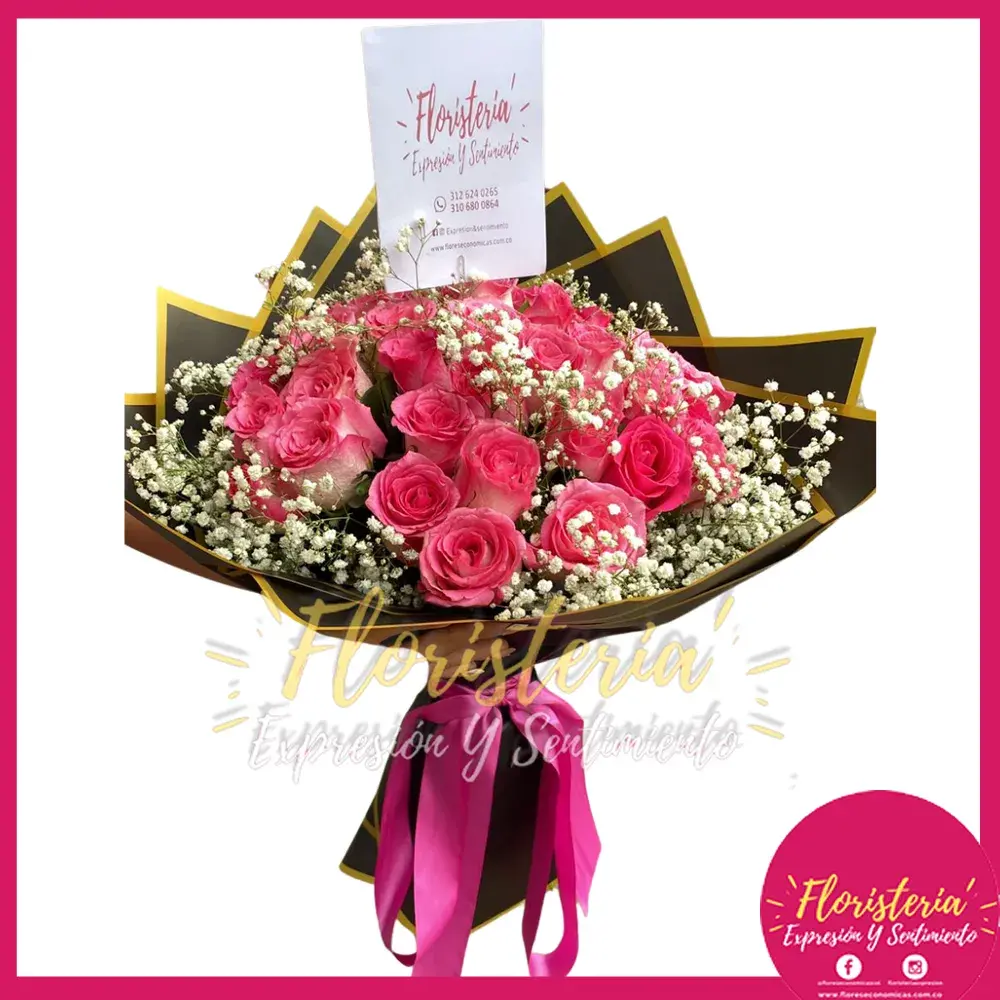 flores-economicas-2026-02-1 Bouquet | Redondo | Rosas #101 - Imagen 1