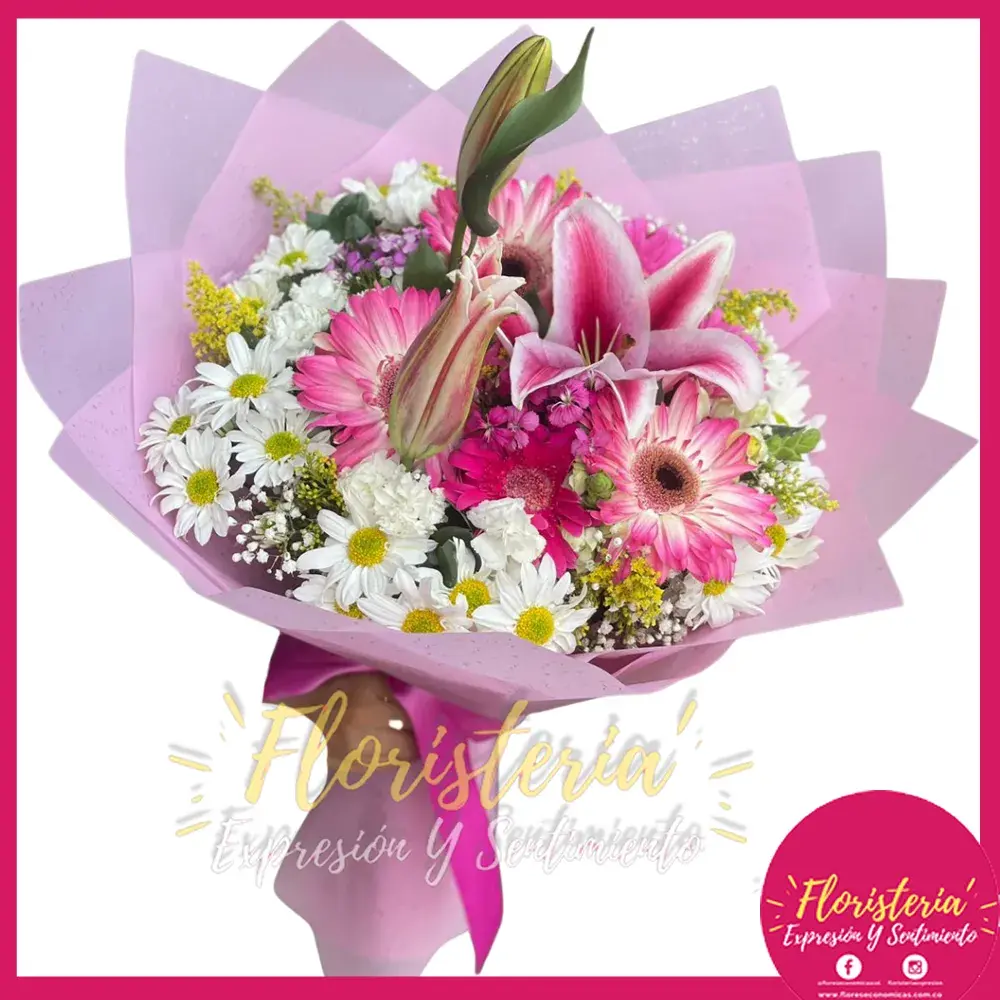 flores-economicas-2026-02-3 Bouquet | Tropical | Margaritas #104 - Imagen 1