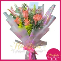 Bouquet | Reina | Rosas y Lirios | Papel Coreano #107