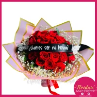 Bouquet | Redondo | Rosas | Papel Coreano #115