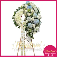 Fúnebre | Condolencia | Corona | Hortensias  #119