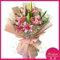 Bouquet | Vara de Lirios y Rosas | Papel Coreano #114